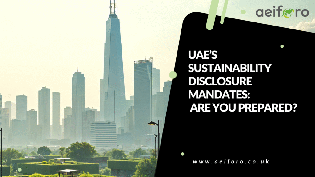 The UAE’s Sustainability Mandates